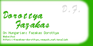 dorottya fazakas business card